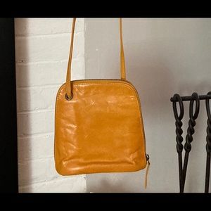 Latico Dark Yellow Leather Small Crossbody/Wallet